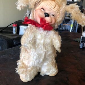 Rushton Star Creations rubber face dog. 1950’s. Never used. Highly collectible.